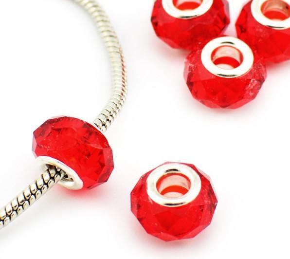 Produktbild Hermex Bead versilbert 925 - Silbrig Rot (Silber 925, Acrylglas)