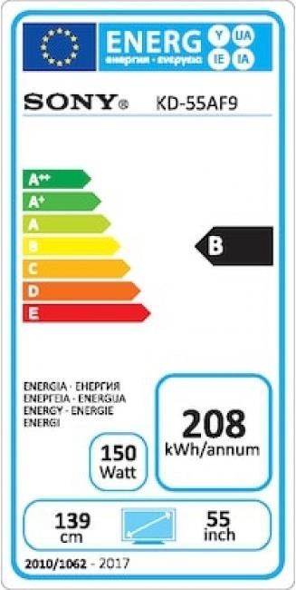 Energie-Label Sony KD-55AF9 (55", OLED, 4K, 2018)