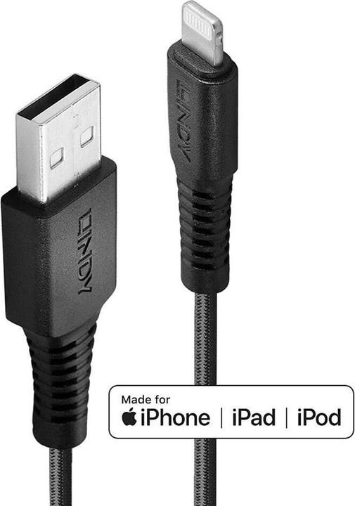 Produktbild Lindy Lightning Ladekabel (2 m, USB 2.0)