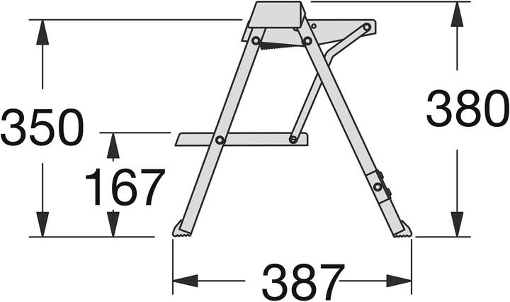 Produktbild Hailo Step-Fix (Trittleiter, 40.30 cm)