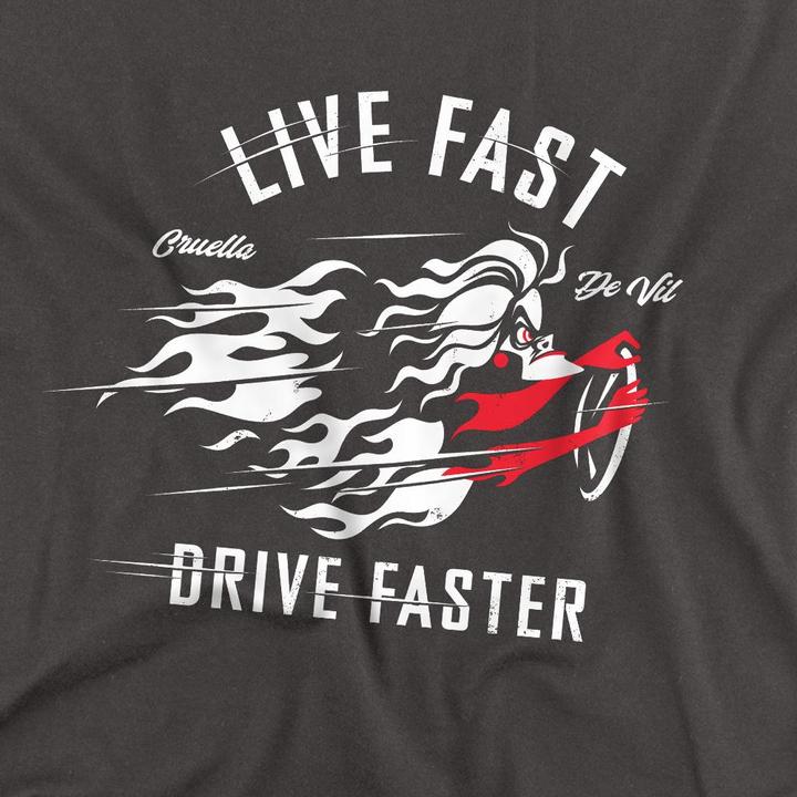 Produktbild Disney Villains Live Fast Drive Faster TShirt (XXL)