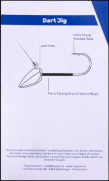 Produktbild HRH Toppies Dart Jig Head Tungsten