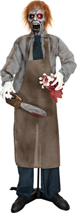 Immagine prodotto Europalms Figura di Halloween zombie con motosega, animata, 170 cm