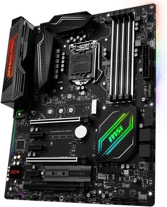 Produktbild MSI Z270 Gaming Pro Carbon (LGA 1151, Intel Z270, ATX)