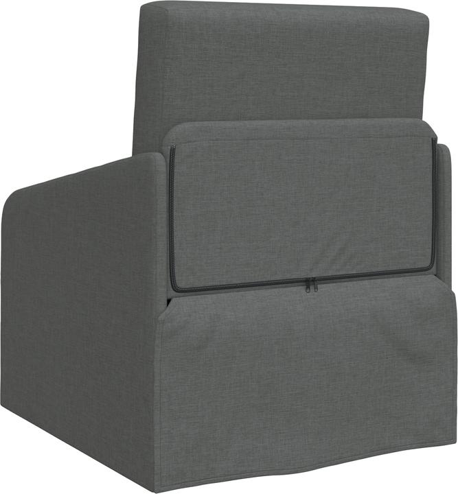 Immagine prodotto VidaXL Divano letto a terra 2 in 1 grigio scuro 65x80x83 cm in tessuto (2 posti)