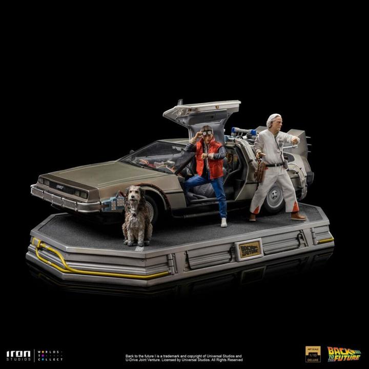 Image du produit Iron Studios Retour vers le Futur Statuette 1/10 Art Scale DeLorean Full Set 23 cm