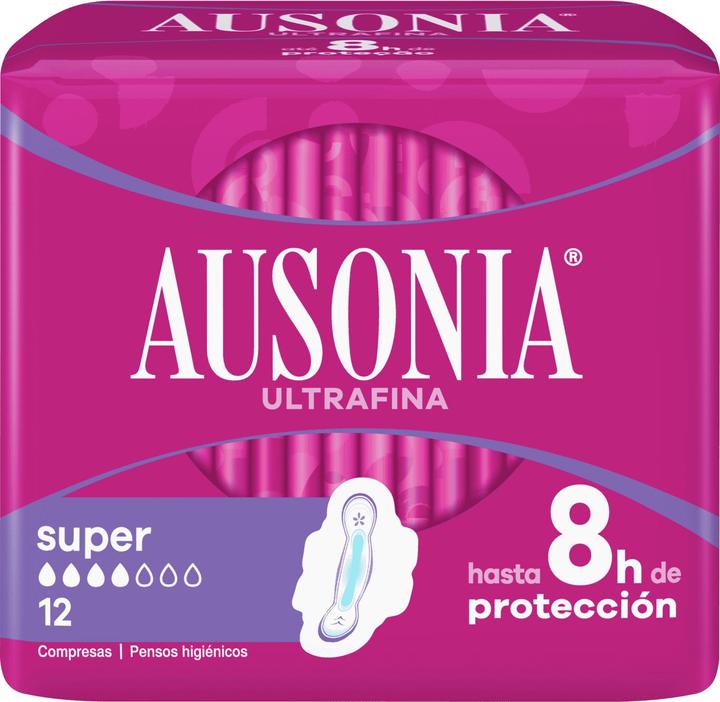 Produktbild Ausonia compresas super alas 12 uds (12 x, Damenbinden)