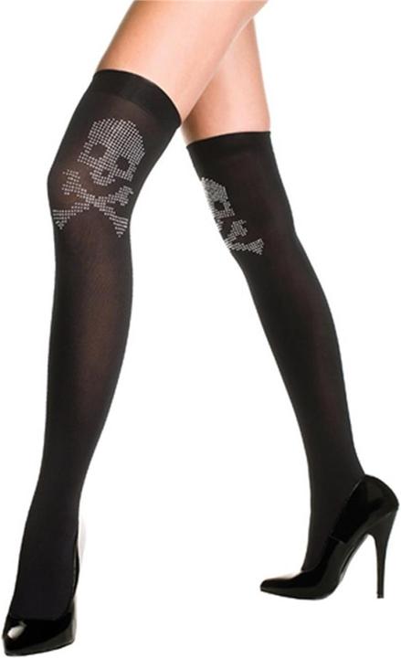Actual product image Music Legs Stockings "Black Pearl (One size)
