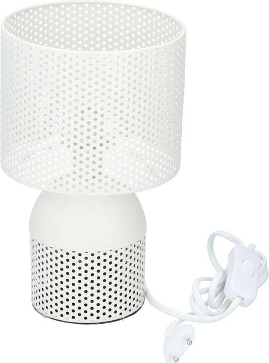 Grundig Lampe de table abat-jour perforé blanc (220 lm, E27)