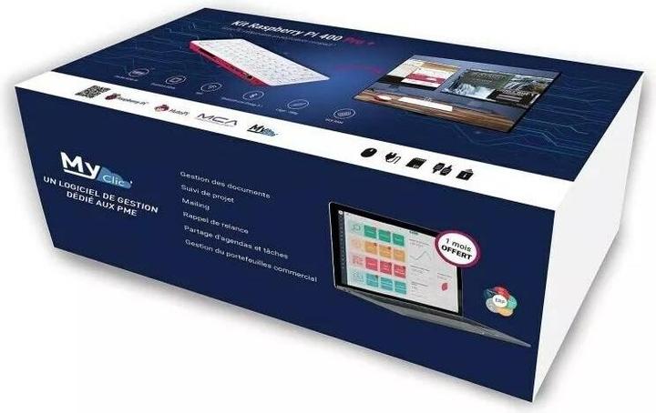 Actual product image HutoPi Starter Kit Raspberry Pi 400 Pro+ DE 4 GB, 128 GB SD
