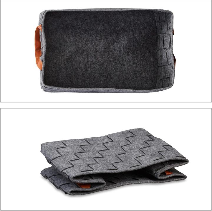Actual product image Relaxdays Storage basket (1 x, 40 x 30 x 26 cm)