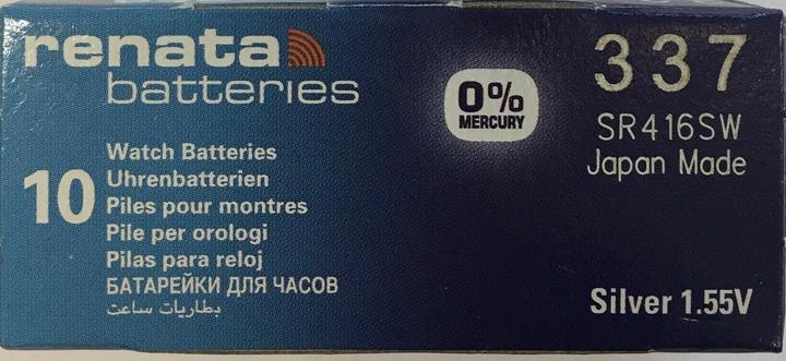 Produktbild Renata Knopfzelle 337, 8mAh, Silberoxid (8 mAh)