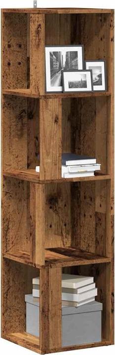 Produktbild VidaXL Eckregal Altholz-Optik 33x33x132 cm Holzwerkstoff (33 x 33 x 132 cm)