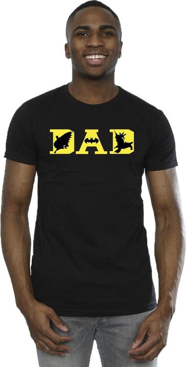 Actual product image Mens Batman Dad With Bat Icons T-Shirt (3XL)