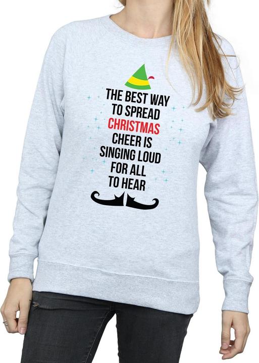 Produktbild Elf Christmas Cheer Text Sweatshirt (S)