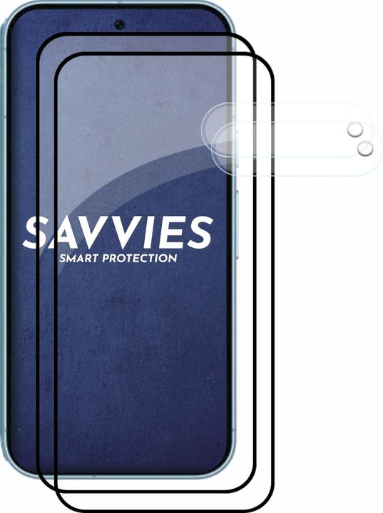 Productafbeelding Savvies Schermbeschermer van volledig gepantserd glas (2 Stuk, Google Pixel 9)