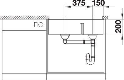 Produktbild Blanco Subline 430/270-U (Unterbauspüle, 46 cm, 75.50 cm)
