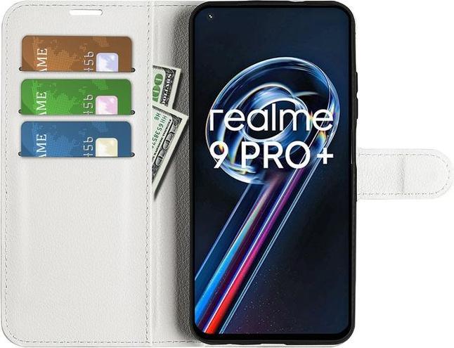 Actual product image MU Classic Litchi Leather Bookcover Series (Realme 9 Pro+)