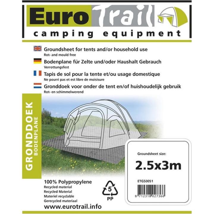 Actual product image Eurotrail Water-permeable/breathable ECO tent floor