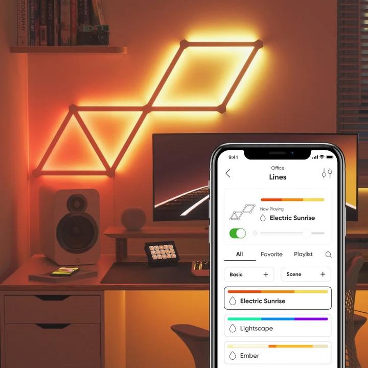 Image du produit Nanoleaf Lines (RGBW, 252 cm, Intérieur)