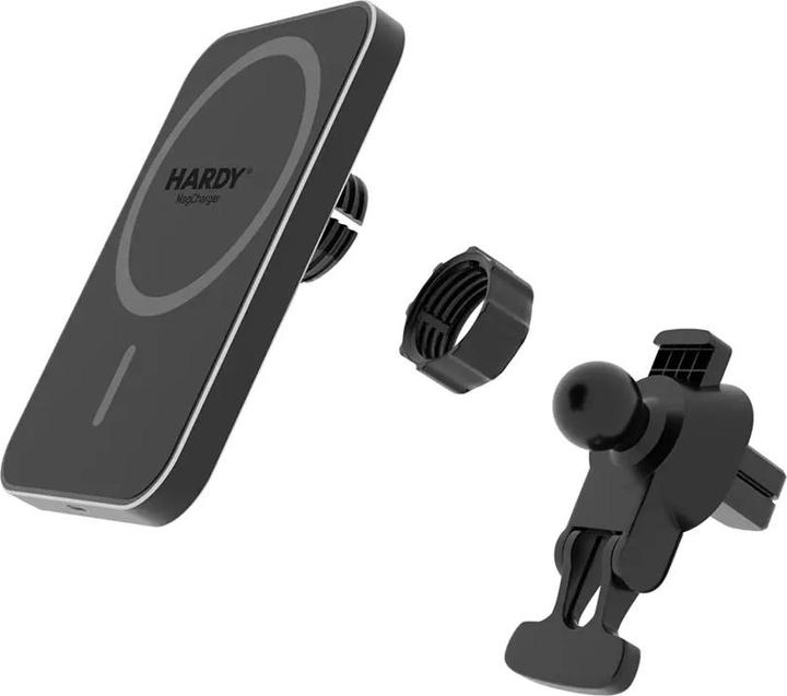 Produktbild 3MK Kfz-Ladegerät-Halterung kabellos Hardy MagCharger 15W schwarz