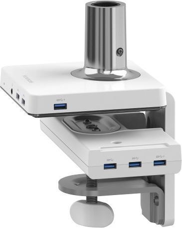 Actual product image Humanscale M/Connect docking station table clamp for M2, white