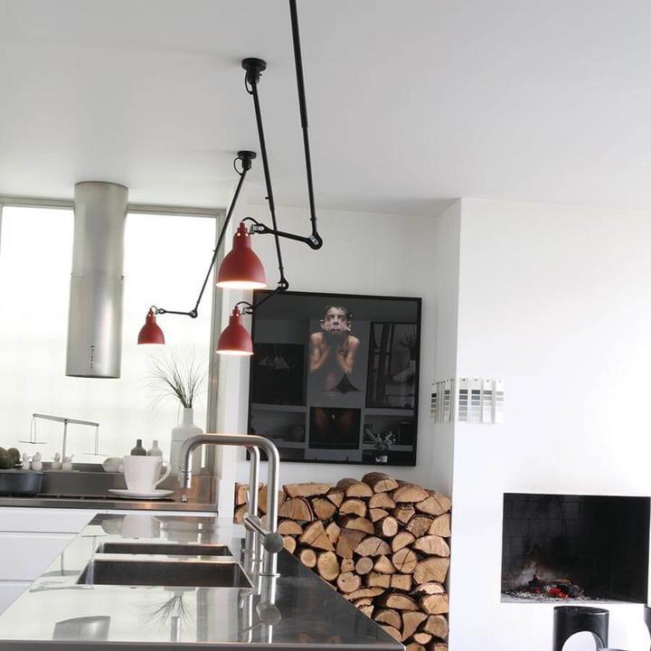 Actual product image DCW éditions 302 Ceiling light red (E14)