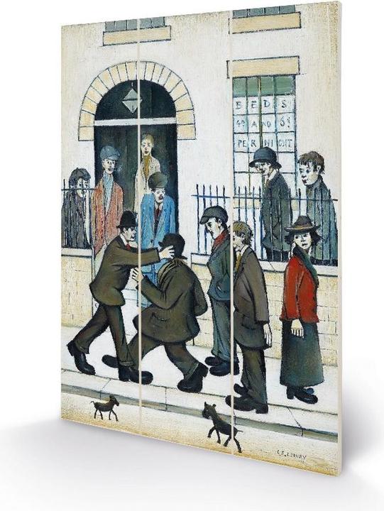 Actual product image L.S. Lowry A Fight C. 1935 Woodcut