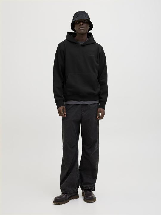 Actual product image Jack & Jones Jcointerlude Tonal Back Print Sweat Hood (L)