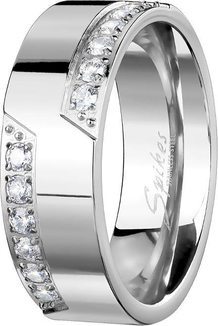 Star Piercing Ring silber zwölf Kristalle