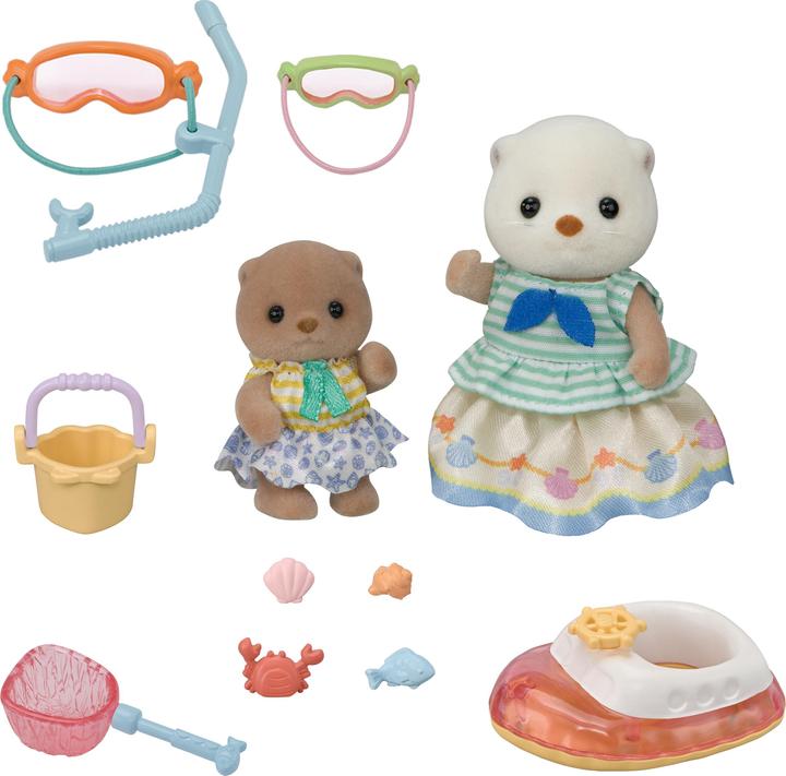 Actual product image Sylvanian Families Sea otter snorkel playset