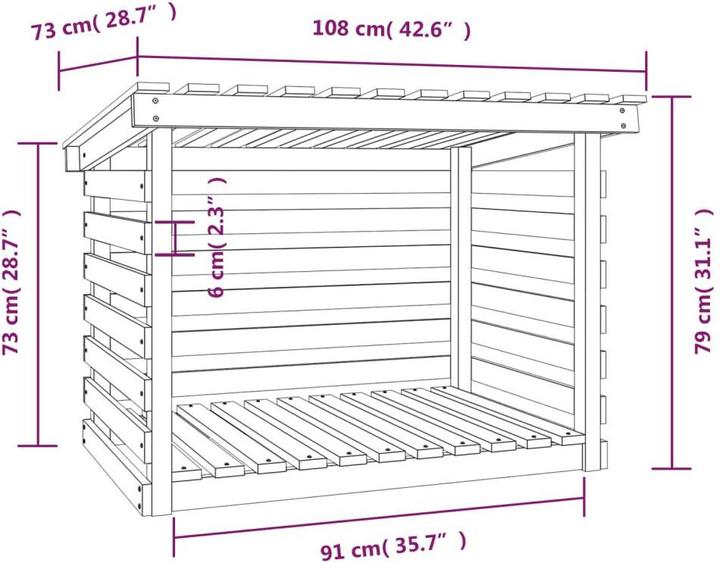 Actual product image VidaXL Paisas (108 x 73 x 79 cm)