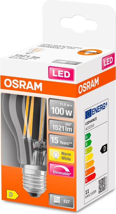 Produktbild Osram Superstaar A100 (E27, 11 W, 1521 lm, 1 x, D)