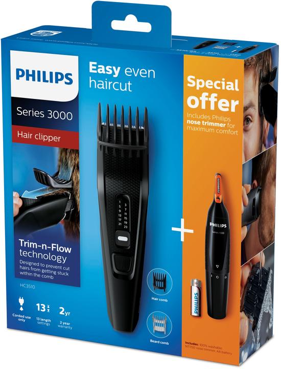 Actual product image Philips Series 3000 Hair Clippers HC3510/85