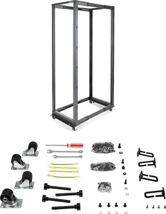 Actual product image StarTech 4-Post (42 RU, 19 inch rack)
