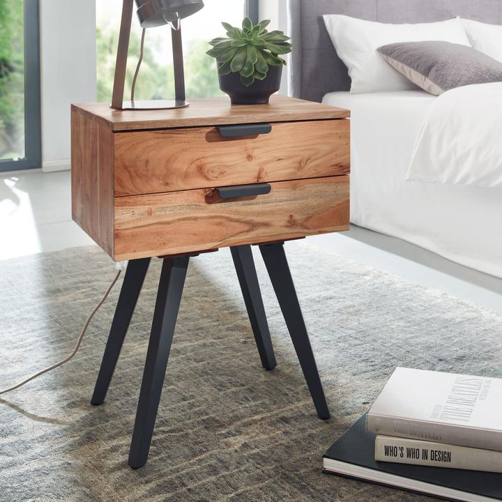 Image du produit Wohnling Console de nuit (47 x 35 x 65 cm)