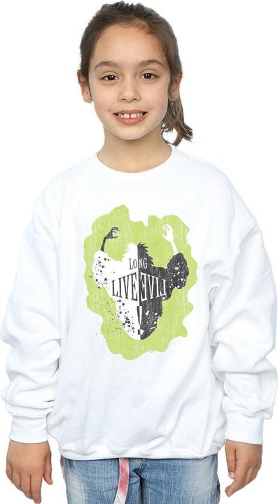 Actual product image Disney Girls The Descendants Cruella Long Live Sweatshirt (140, 146)