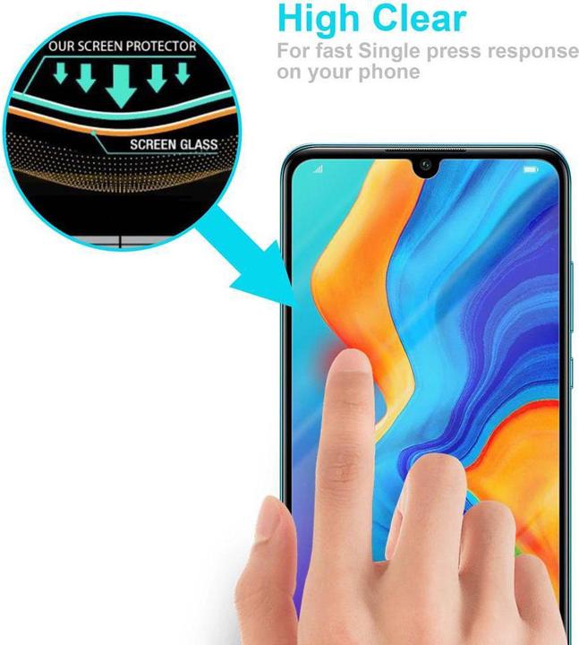 Image du produit Cadorabo Verre de protection d'écran pour Huawei P30 LITE (1 pièce(s), Huawei P30 Lite)