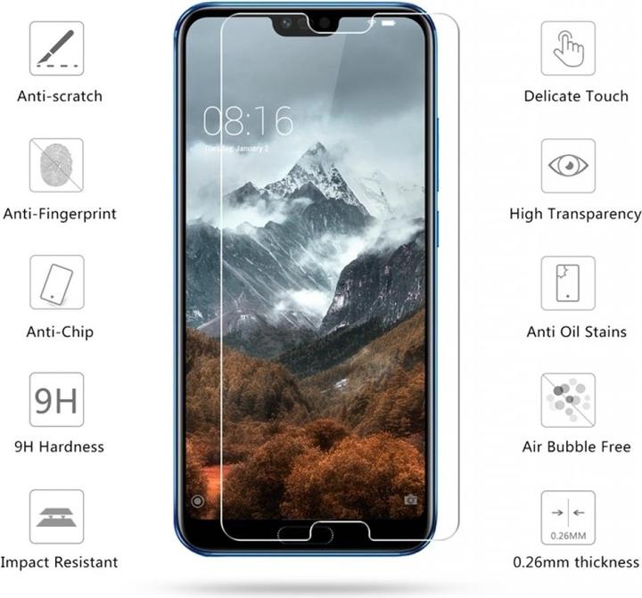 Immagine prodotto Screenguard Honor 10 Pellicola protettiva in vetro Custodia dal design amichevole (1 Pezzo/i, Honor 10)