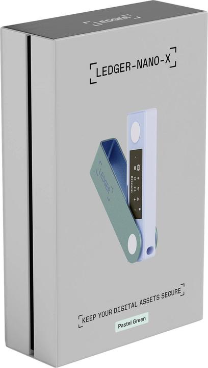Produktbild Ledger Nano X Krypto-Hardware-Geldbörse Pastel Green (Bitcoin, Ethereum Classic, Cardano)