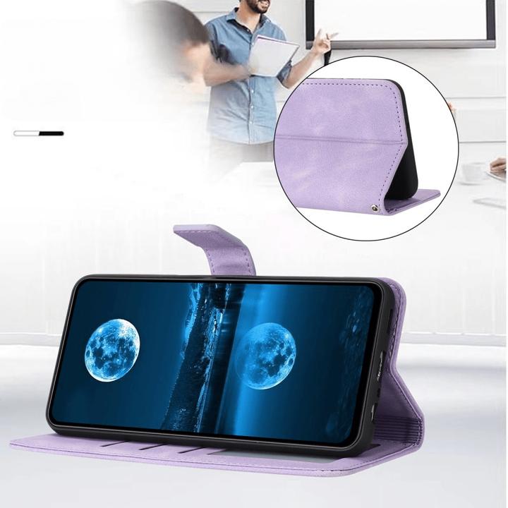 Actual product image Cover-Discount Galaxy S25 / S24 – Wildleder Look Etui im Vintage Design (Samsung Galaxy S24, Samsung Galaxy S25)