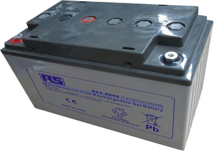 Actual product image Rs Pro 12v 60Ah Gel Lead Acid Battery (12 V, 60000 mAh)