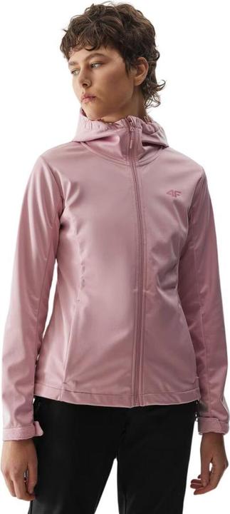4F Kurtka damska softshell F215 jasny róż 4FWSS24TSOFF215 56S S (S)