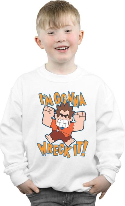 Actual product image Disney Boys Wreck It Ralph I'm Gonna Wreck It Sweatshirt (140, 146)