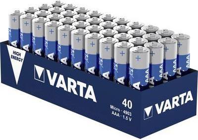 Actual product image Varta Micro (AAA) Battery Alkali-Ma (40 pcs., AAA, 1260 mAh)