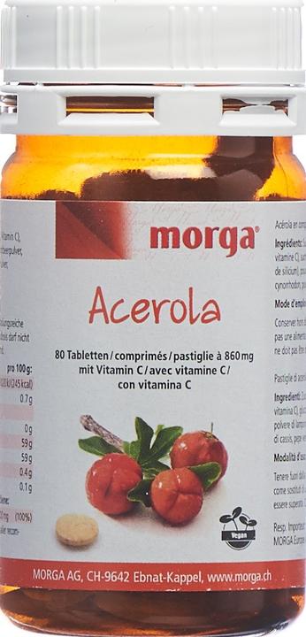 Image du produit Morga Comprimé d'acérola 80 mg de vitamine C (1 pièce(s), Cachets, 85 g)