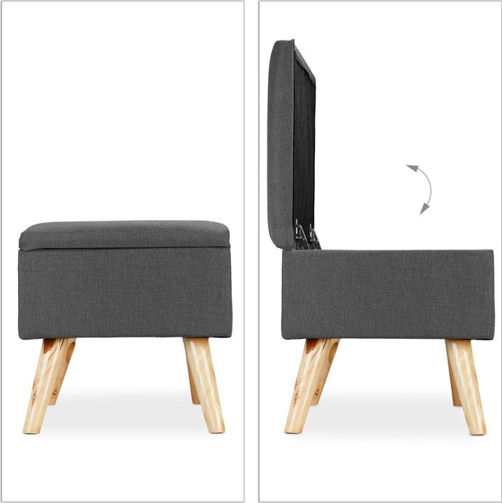 Actual product image Relaxdays Hallway Storage Bench, Padded (79.50 cm)