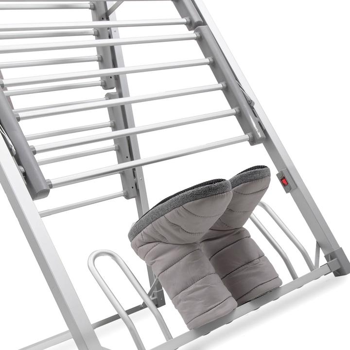 Actual product image InnovaGoods Folding electric clothes horse Verayer 30 poles