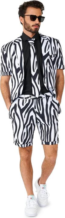 Produktbild OppoSuits Shorts Suit Zazzy Zebra Anzug - Sommer Kostüm (56)