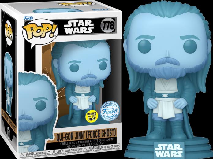Produktbild Funko POP! Star Wars: Obi-Wan Kenobi Qui-Gon Jinn (Force Ghost) Exclusive Phosphorescente